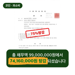 코인 과소비 개인회생 인가결정 결과 (개시결정문)