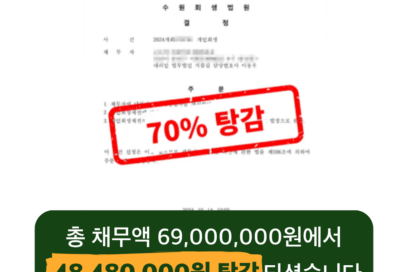 개인회생 폐지후 재신청 성공한 30대 주부 (한부모, 수원회생법원)