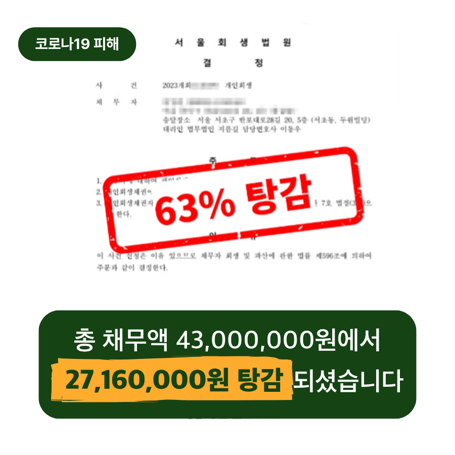 30대 자영업자 사장님의 개인회생 후기